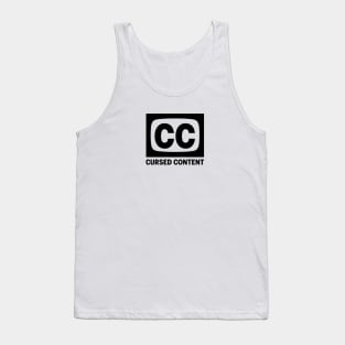 CC Cursed Content: QAA Podcast (Light Backgrounds) Tank Top